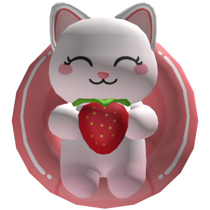 Pink Strawberry Cat Floatie